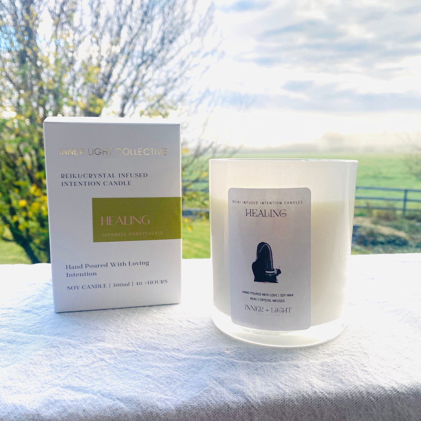 Healing - Reiki + Crystal Infused Candle
