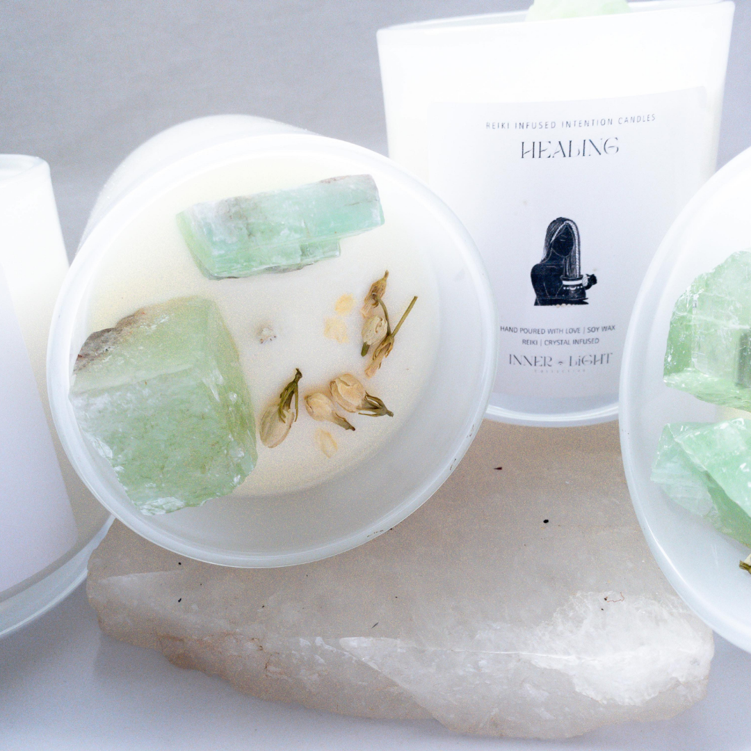 Healing - Reiki + Crystal Infused Candle