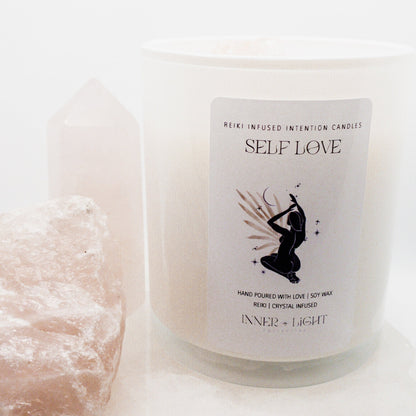 Self Love - Reiki + Crystal Infused Candle