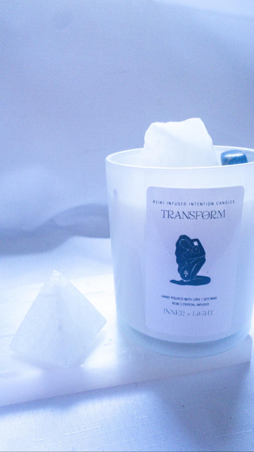 Calm - Reiki + Crystal Infused Candle