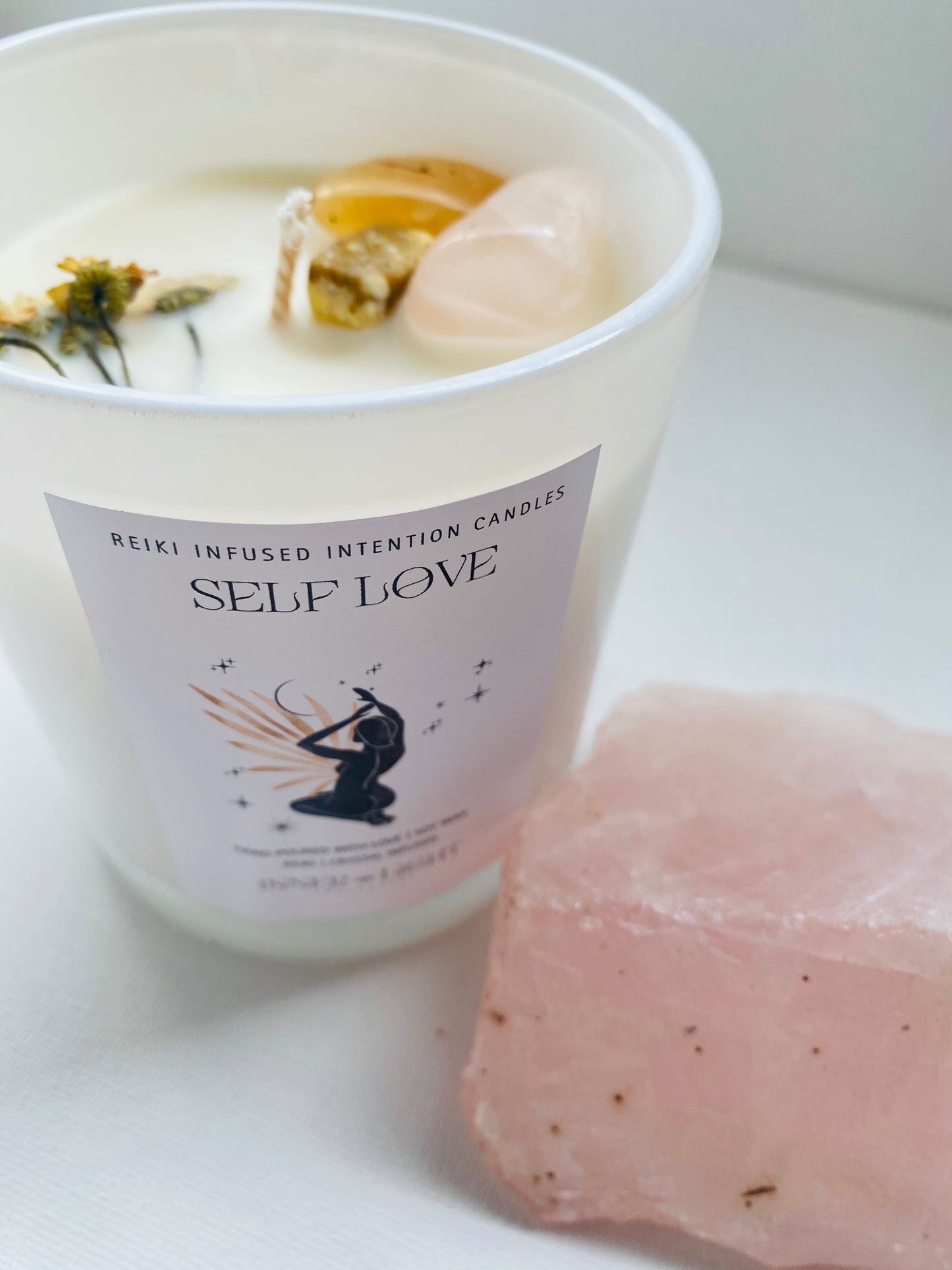Self Love - Reiki + Crystal Infused Candle