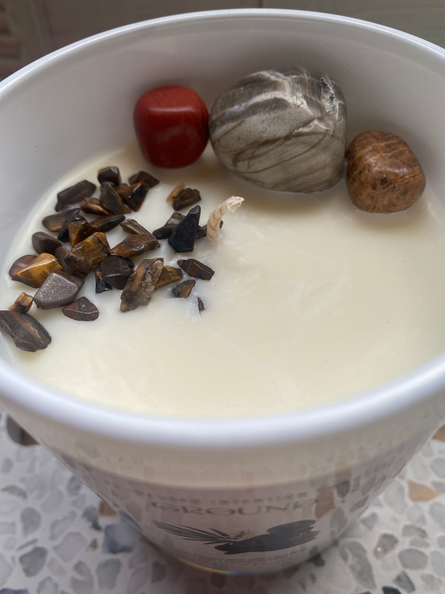 Ground - Reiki + Crystal Infused  Candle
