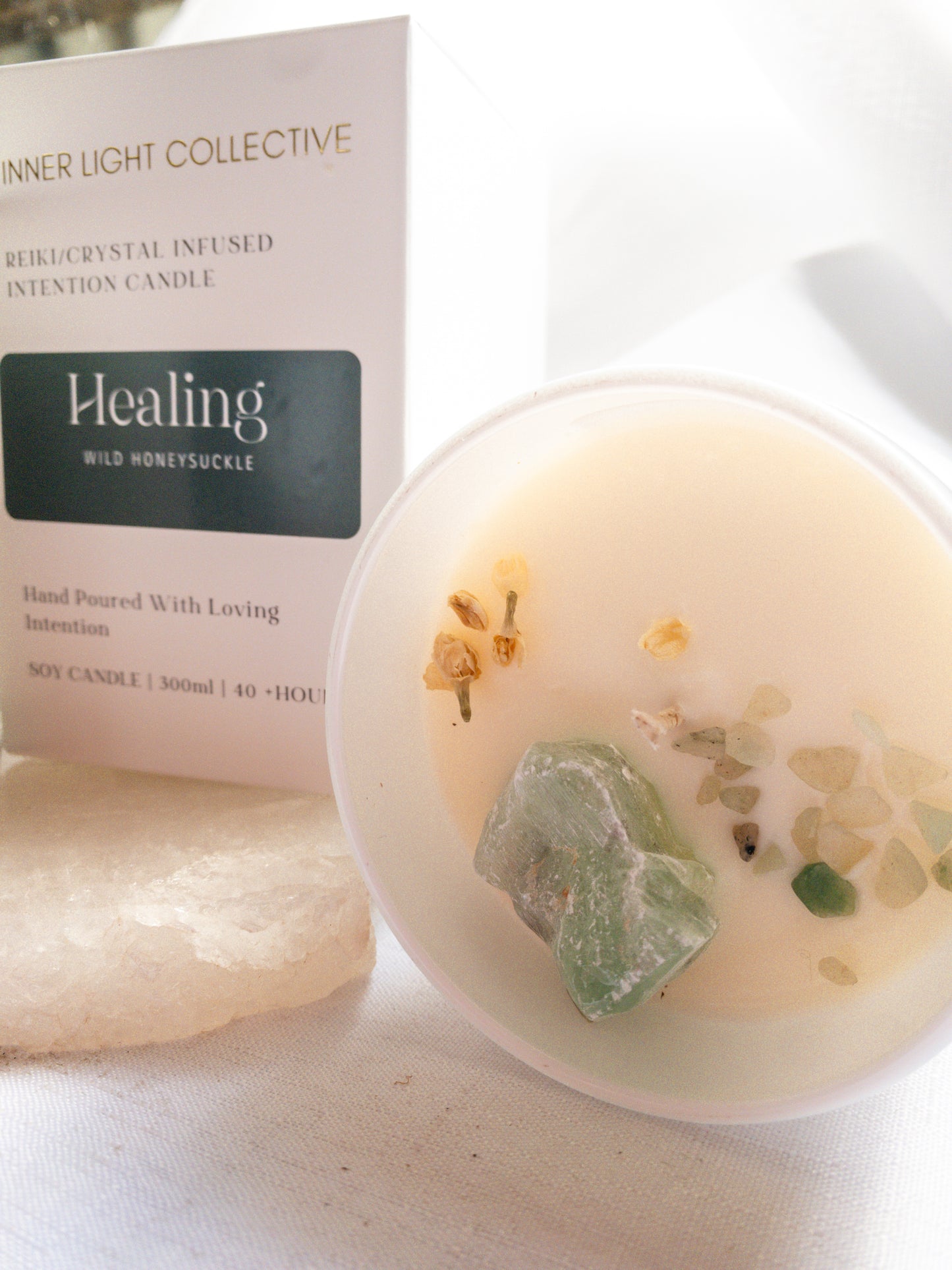 Healing - Reiki + Crystal Infused Candle