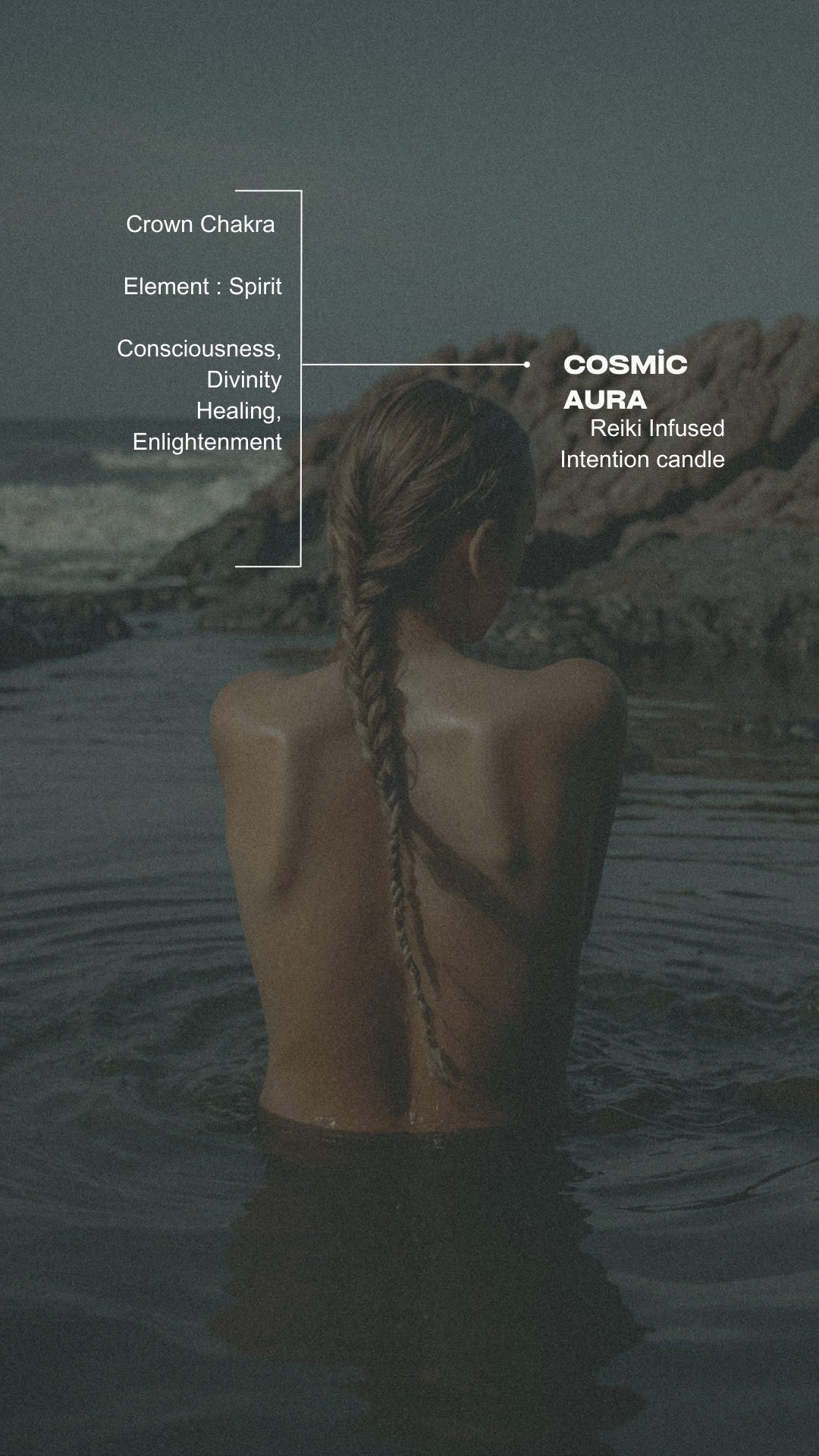 Cosmic Aura Reiki Infused Crystal- Crown Chakra