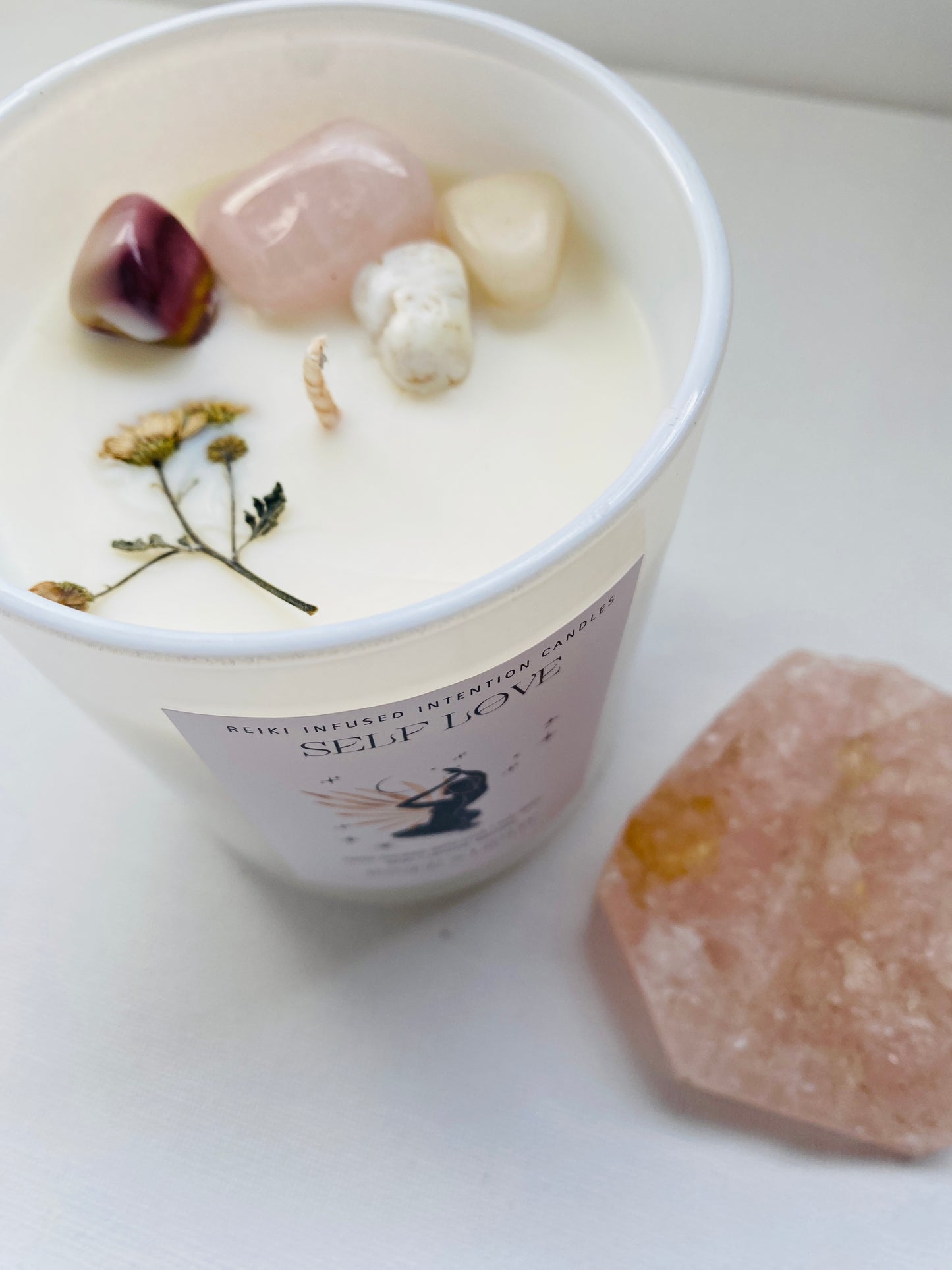Self Love - Reiki + Crystal Infused Candle
