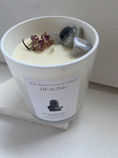 Healing - Reiki + Crystal Infused Candle