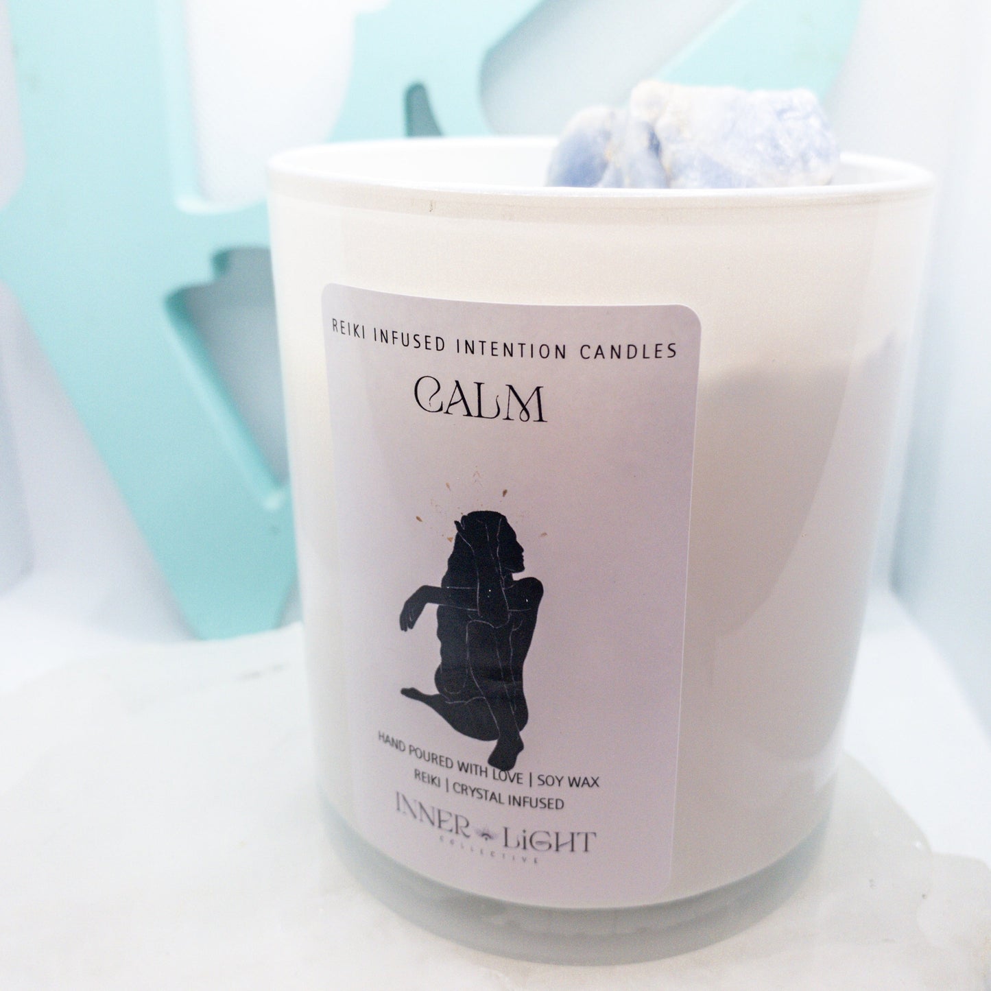 Calm - Reiki + Crystal Infused Candle