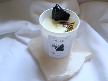 Ground - Reiki + Crystal Infused  Candle