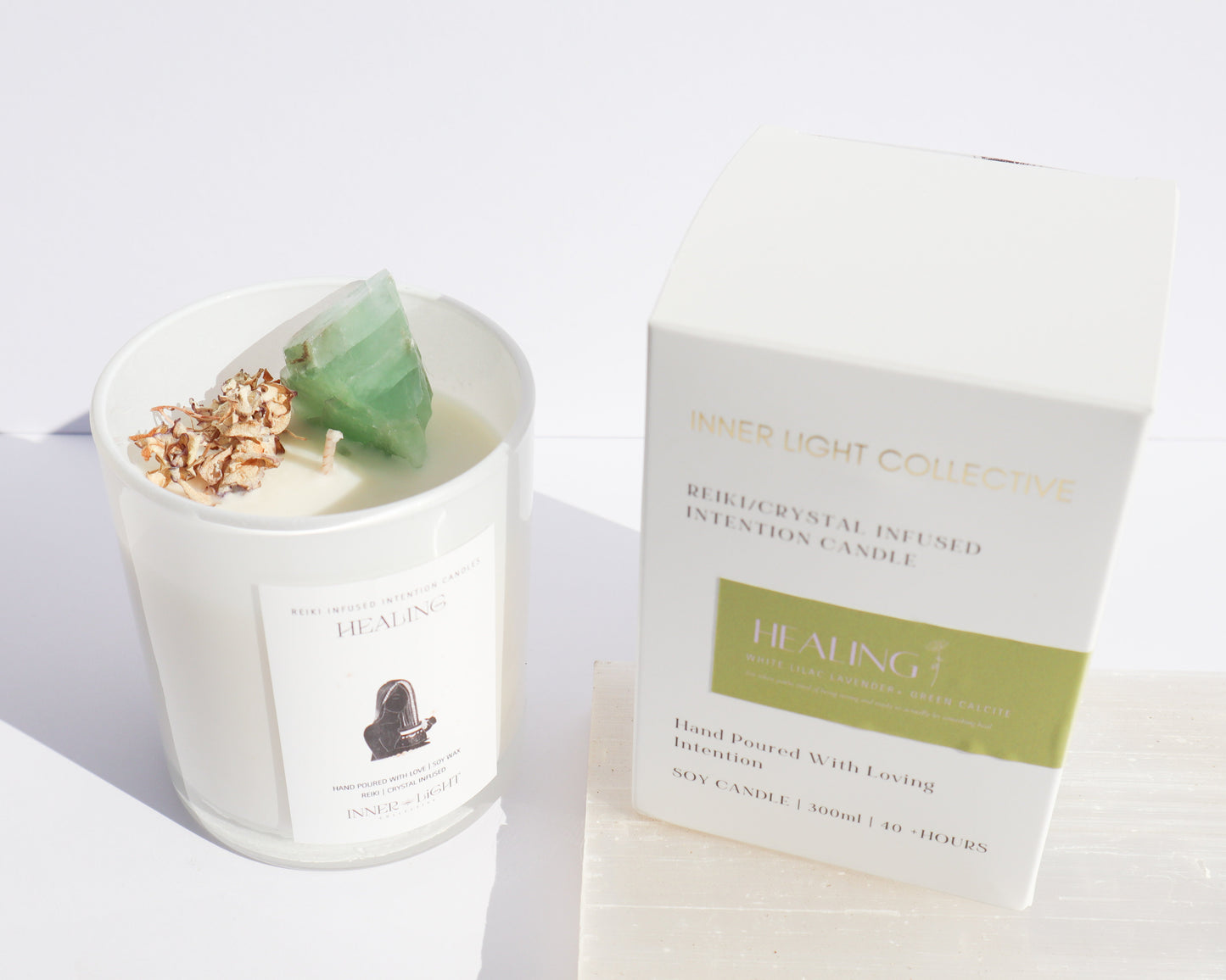 Healing - Reiki + Crystal Infused Candle