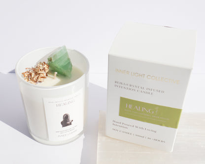 Healing - Reiki + Crystal Infused Candle