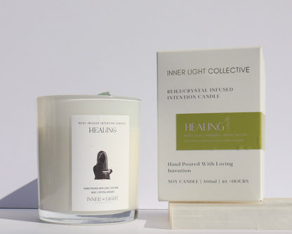 Healing - Reiki + Crystal Infused Candle