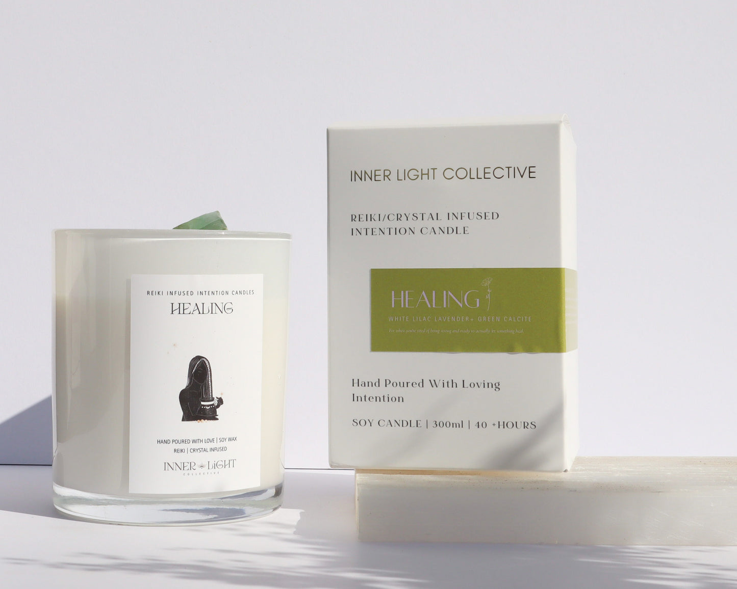 Healing - Reiki + Crystal Infused Candle