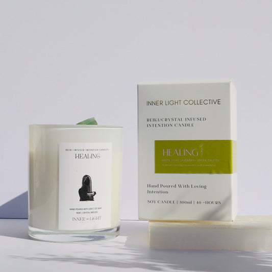 Healing - Reiki + Crystal Infused Candle