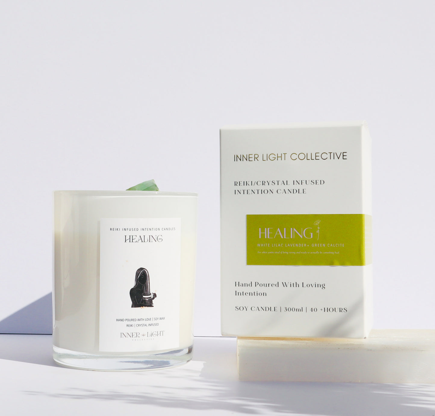 Healing - Reiki + Crystal Infused Candle