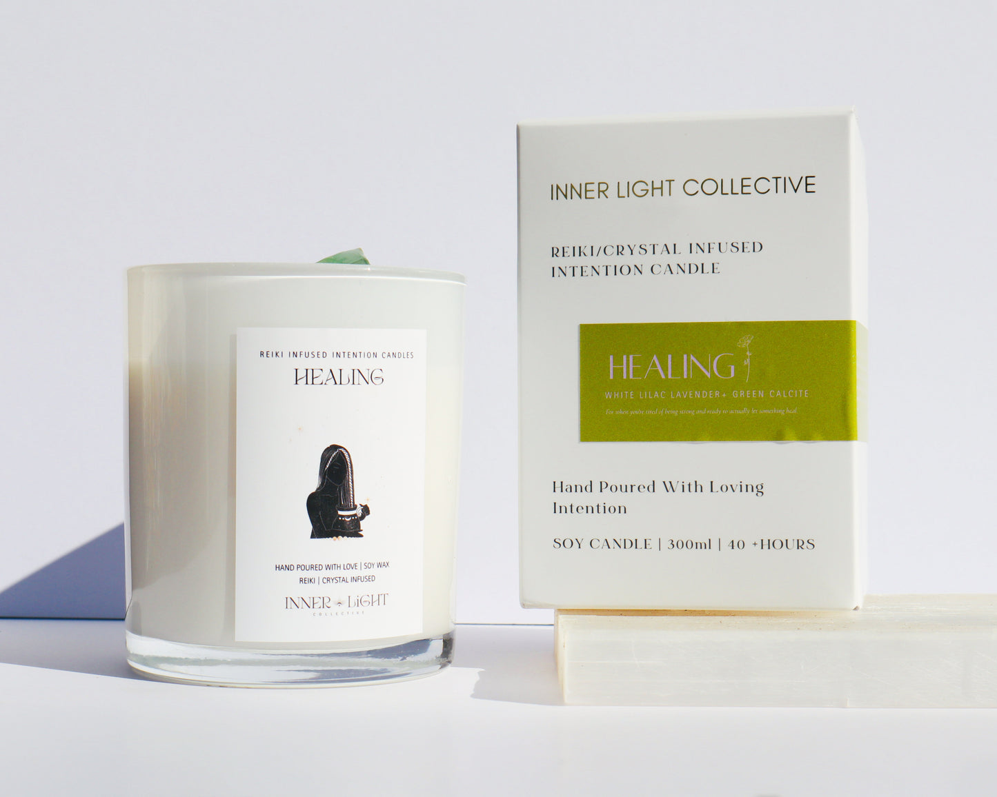 Healing - Reiki + Crystal Infused Candle
