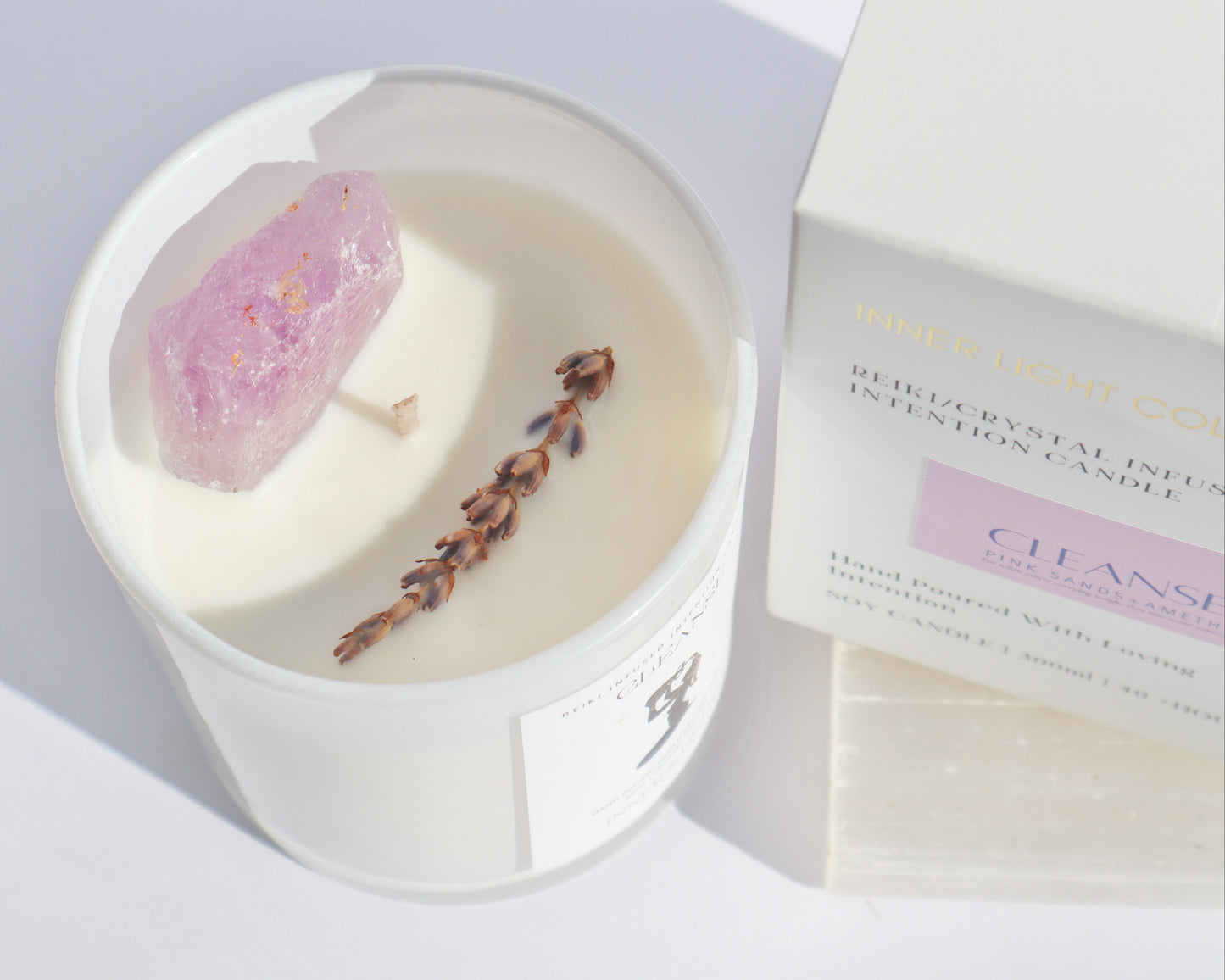 Cleanse -  Reiki + Crystal Infused Candle