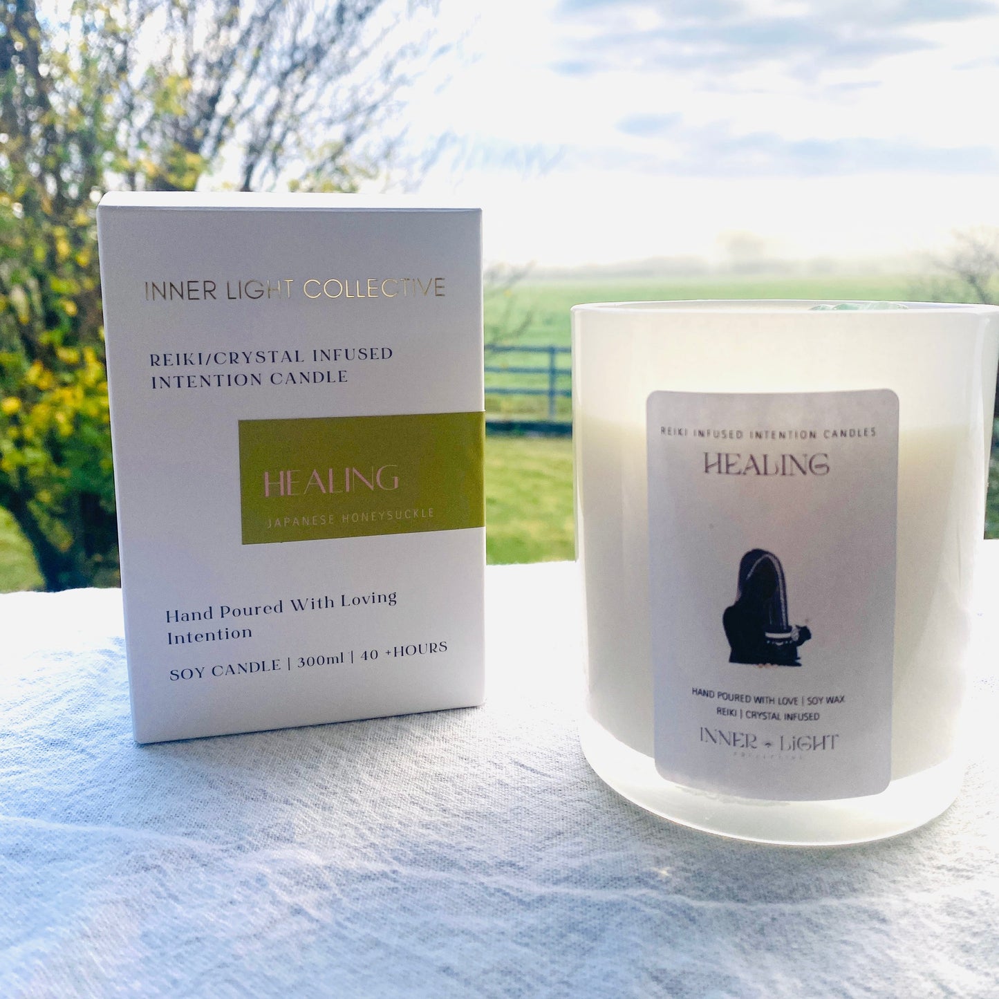 Healing - Reiki + Crystal Infused Candle