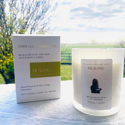 Healing - Reiki + Crystal Infused Candle