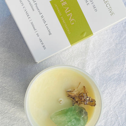 Healing - Reiki + Crystal Infused Candle
