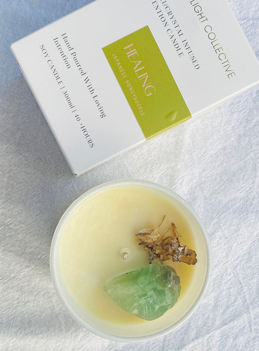Healing - Reiki + Crystal Infused Candle