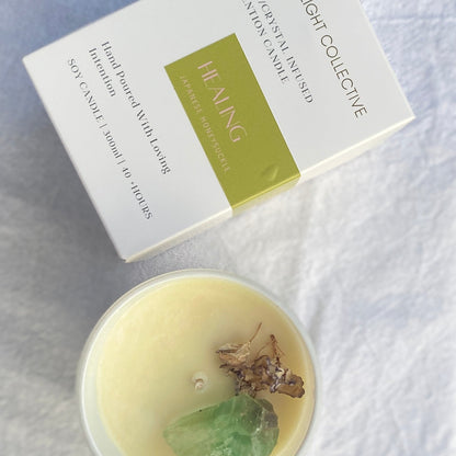 Healing - Reiki + Crystal Infused Candle