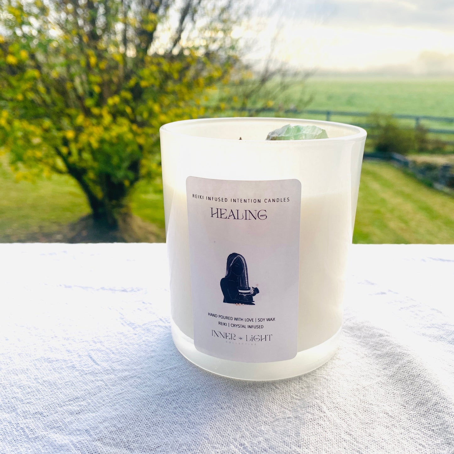 Healing - Reiki + Crystal Infused Candle