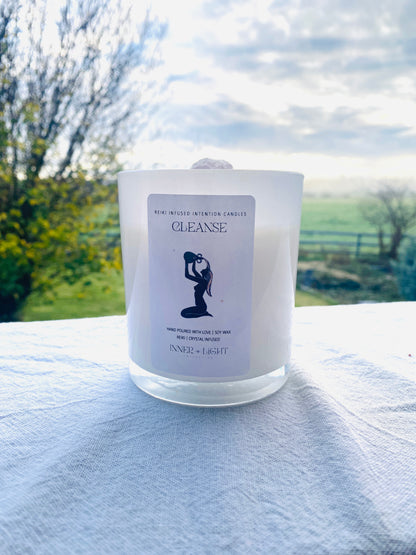Cleanse -  Reiki + Crystal Infused Candle