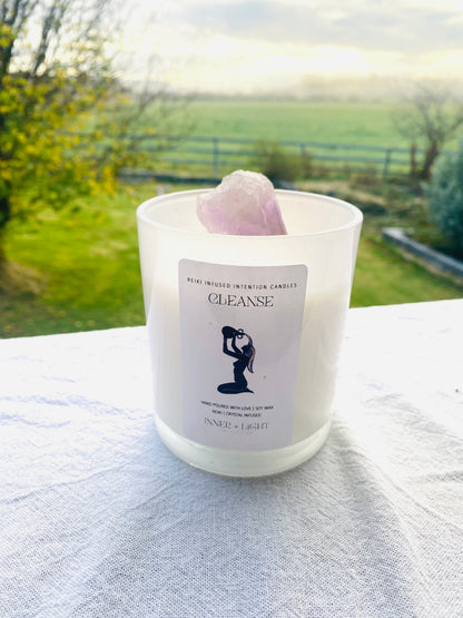 Cleanse -  Reiki + Crystal Infused Candle