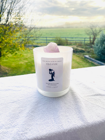 Cleanse -  Reiki + Crystal Infused Candle