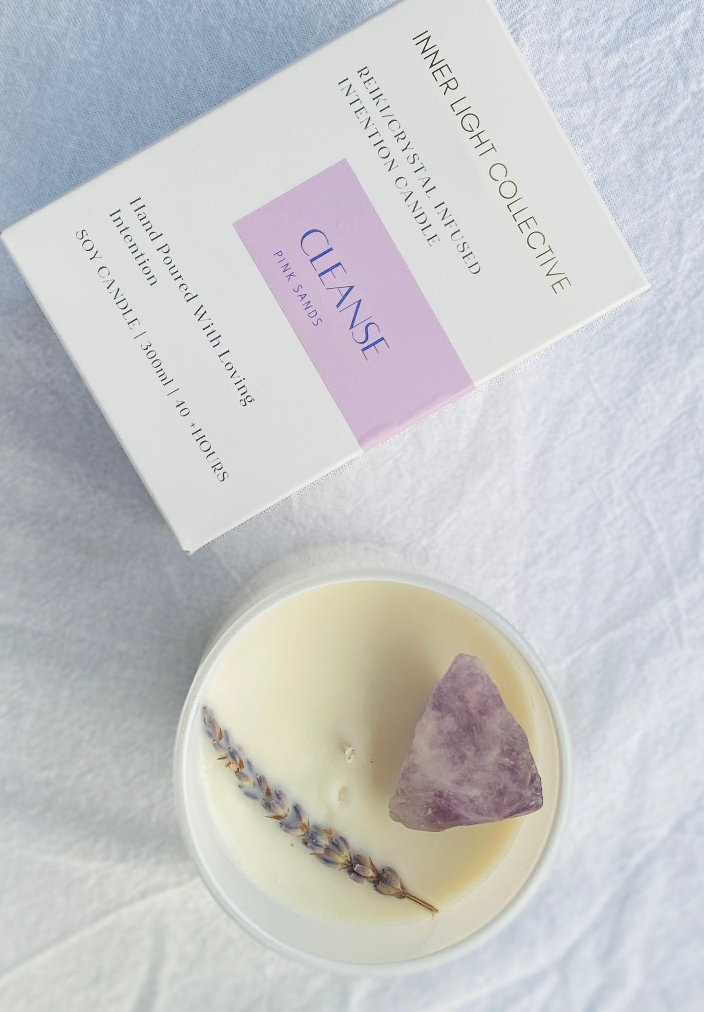 Cleanse -  Reiki + Crystal Infused Candle