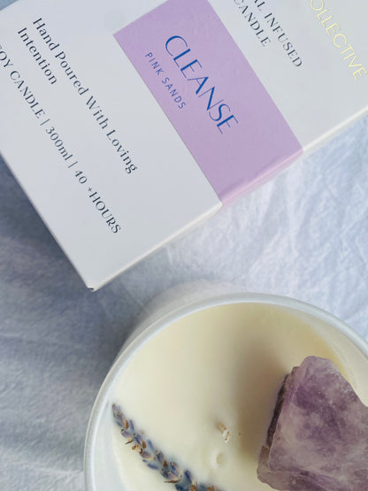 Cleanse -  Reiki + Crystal Infused Candle