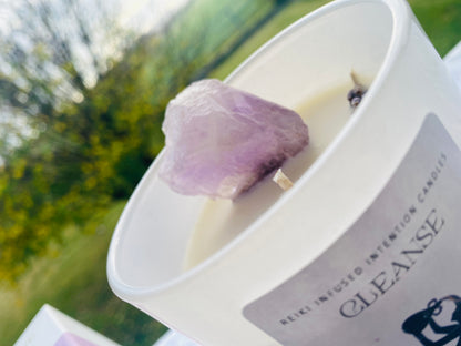 Cleanse -  Reiki + Crystal Infused Candle