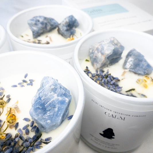 Calm - Reiki + Crystal Infused Candle