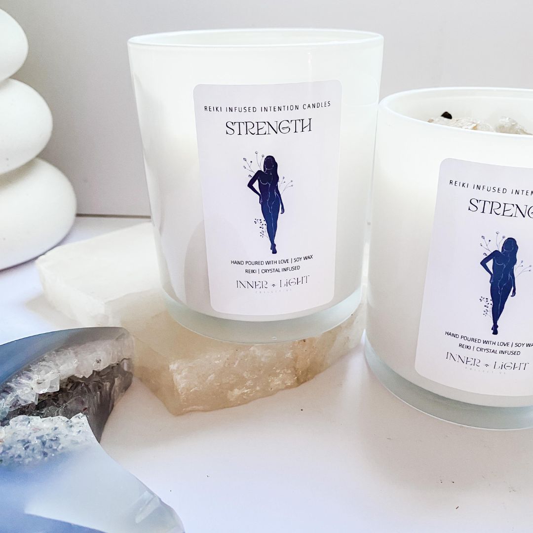 Strength Reiki Infused Intention Candle
