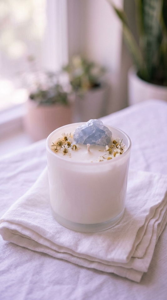Calm - Reiki + Crystal Infused Candle