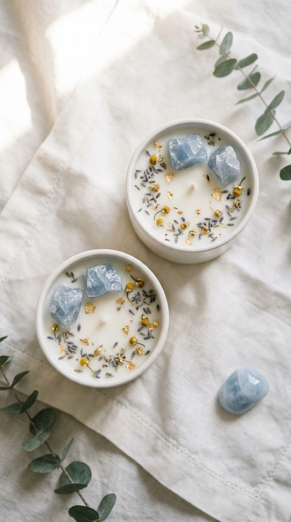 Calm - Reiki + Crystal Infused Candle