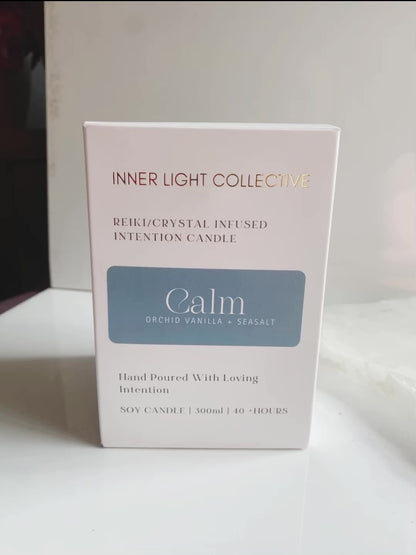 Calm - Reiki + Crystal Infused Candle