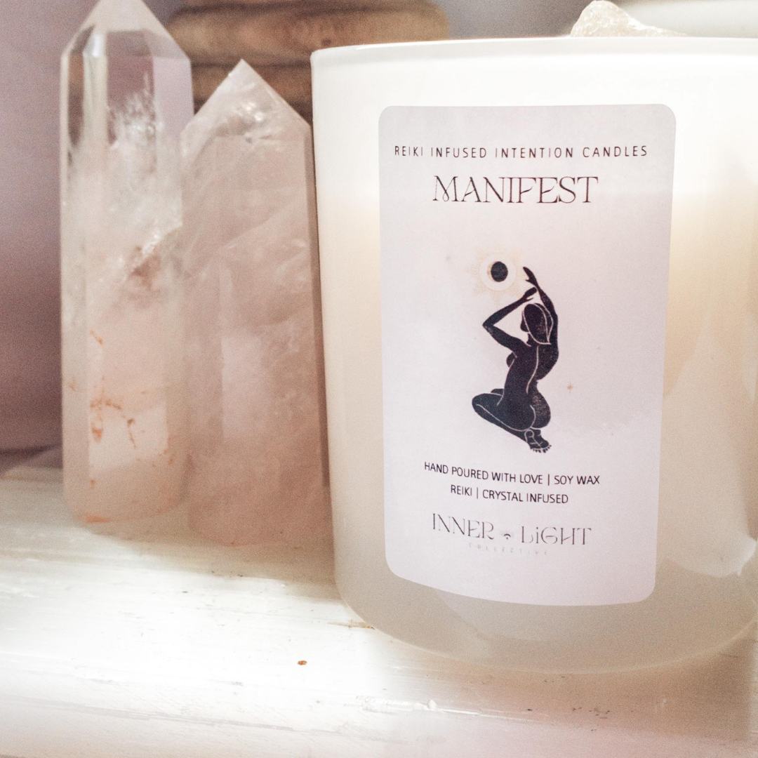 Manifest - Reiki + Crystal Infused Ritual Candle