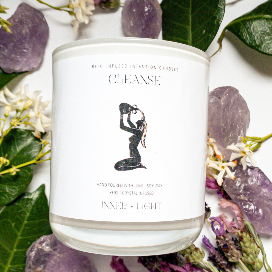 Cleanse -  Reiki + Crystal Infused Candle